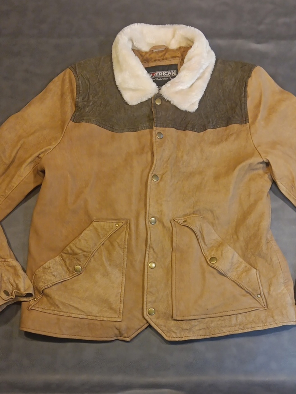 American Leather Jackets John Dutton Yellowstone Suede Coat Shearling Collar Men